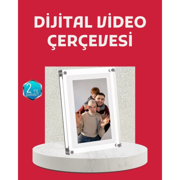 Kompakt Tasarımlı 7 İnç Dijital Fotoğraf Çerçevesi – Modern ve Şık Görünüm
