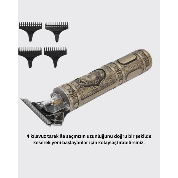 Kompakt Tasarımlı, Uzun Pil Ömürlü Saç Sakal Kesme Makinesi