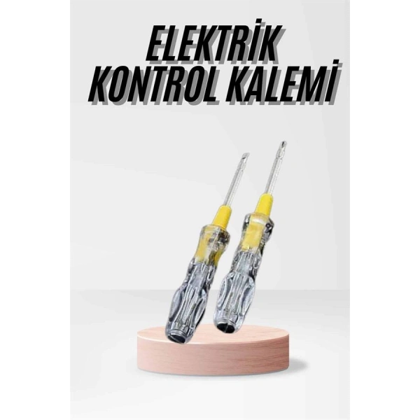 Kontrol Kalemi Çift Başlıklı Şeffaf Elektrik Testi Değişken Uçlu