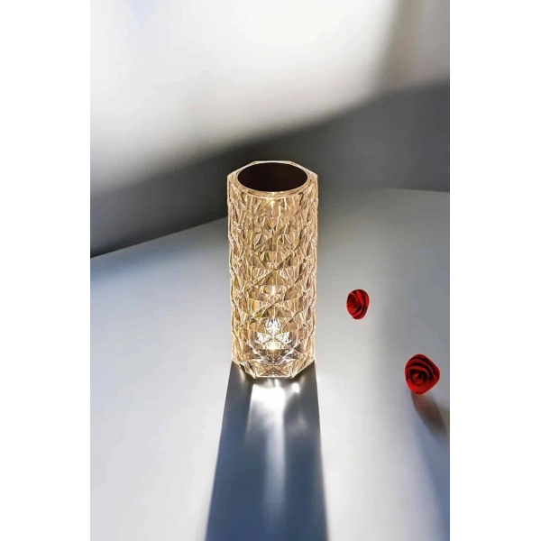 Kristal Dokunmatik Ve Kumandalı Masa Ve Gece lambası