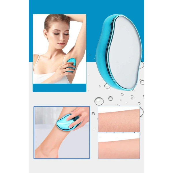 Kristal Epilatör Acısız Manuel Tüy Dökücü Epilatör Tüy Silgisi Epilasyon Aleti Kol Bacak Koltuk Altı