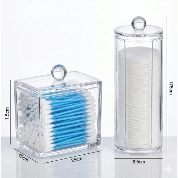 Kulak Çubuğu ve Makyaj Pamuğu Organizeri Set