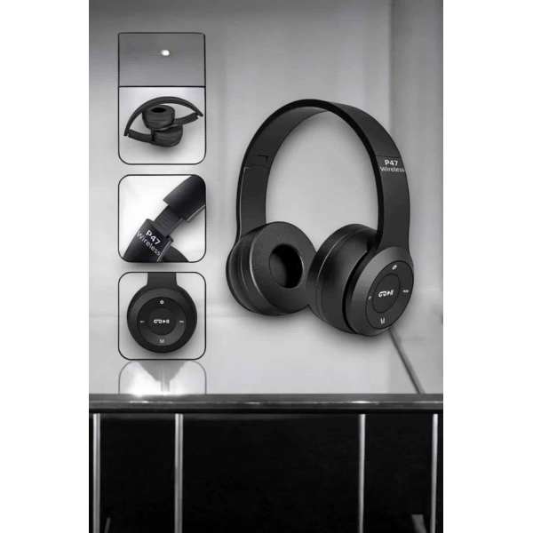 Kulak Üstü TF Kart ve AUX Destekli Ergonomik Bluetooth Kulaklık