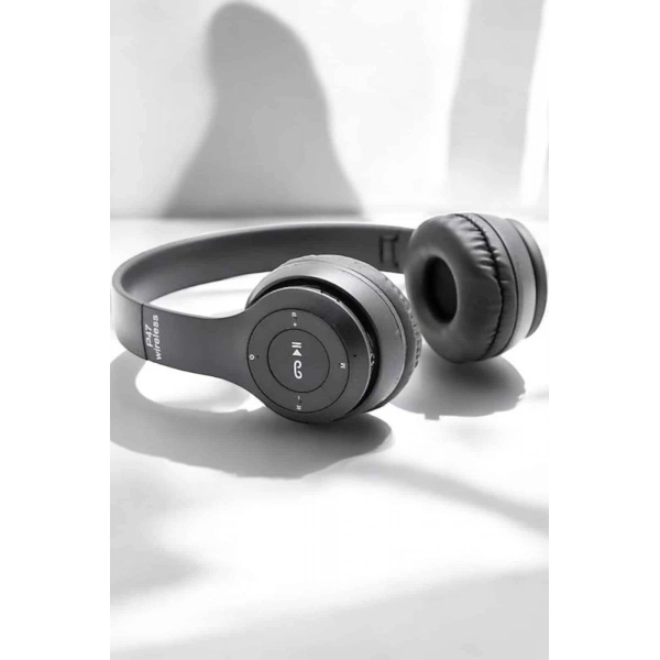 Kulak Üstü TF Kart ve AUX Destekli Ergonomik Bluetooth Kulaklık