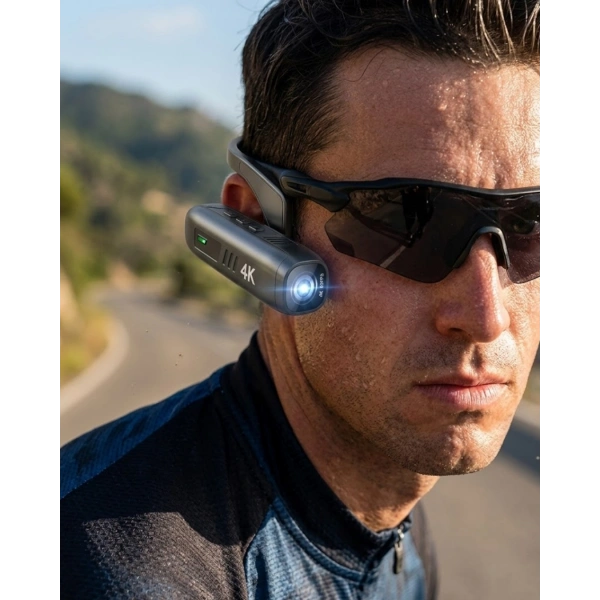 Kulak Yanı Takılabilir 4K Aksiyon Kamera 30FPS Video WiFi Uygulama Kontrol