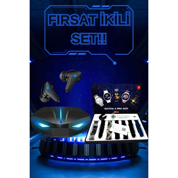 Kulaklık ve Çok Kordonlu Akıllı Saat Gürültü Önleyici GPS Desteği