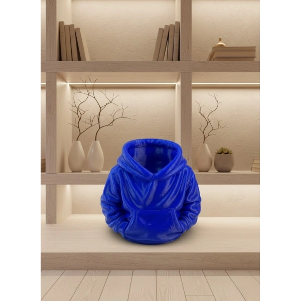 Lacivert Hoodie Kalemlik 10x10 cm Masa Üstü Düzenleyici