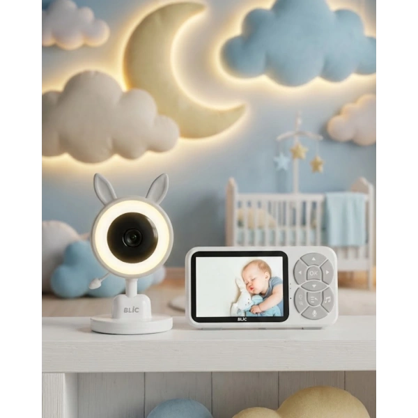 LCD Ekranlı Bebek İzleme Kamerası Ninnili Gece Görüşlü Güvenlik Sistemi