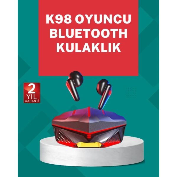 Led Işıklı Kablosuz  Kulaklık Ergonomik Tasarım