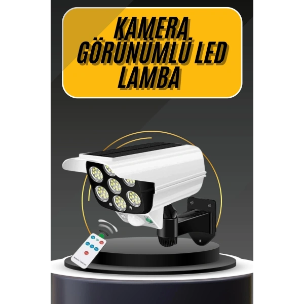 LED Lamba-Güneş Paneli Destekli Uzaktan Kumandalı Solar LED Lamba