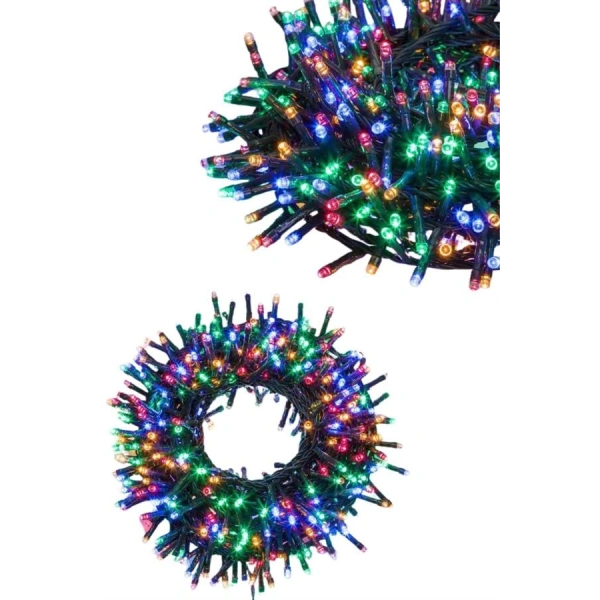 Ledli Fişli Led Dekor Lambası 5M RGB Yılbaşı Ağacı Işığı