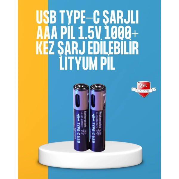 Lityum AAA Pil – Düşük Enerji Tüketen Cihazlar İçin Maksimum Dayanıklılık