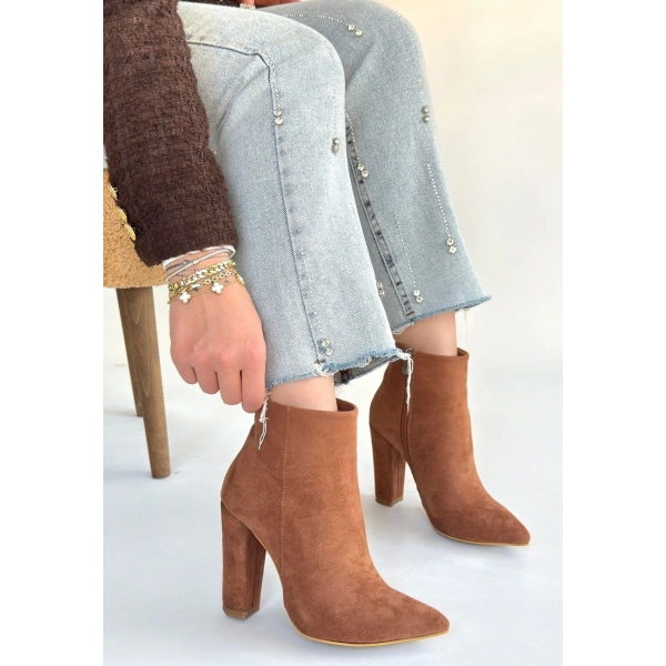 Loora Vizon Süet Topuklu Bot