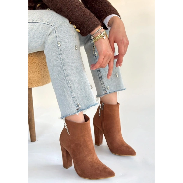 Loora Vizon Süet Topuklu Bot