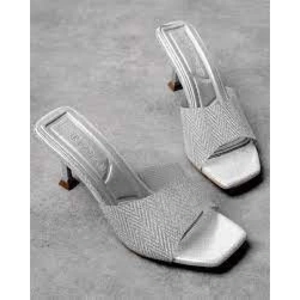 Luart Platin Simli Topuklu Terlik