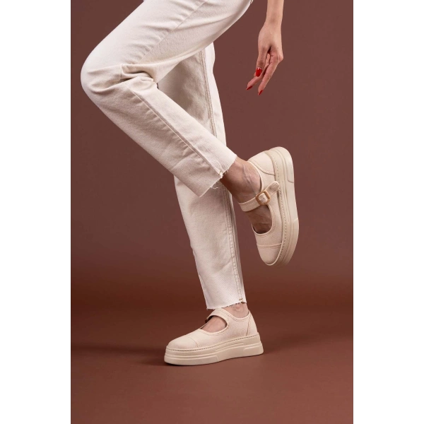 Lunni Bej Keten Spor Ayakkabı