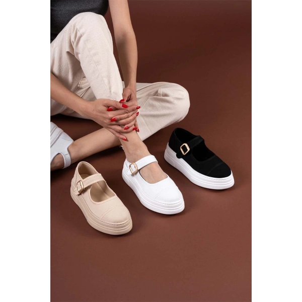 Lunni Bej Keten Spor Ayakkabı