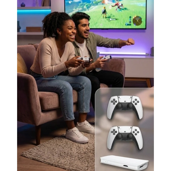 M15 Retro Konsol – 20.000 Oyunlu, Çift Gamepadli, 4K HDMI