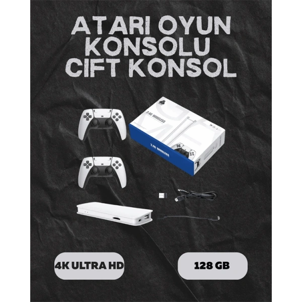 M15 Retro Konsol – 20.000 Oyunlu, Çift Gamepadli, 4K HDMI