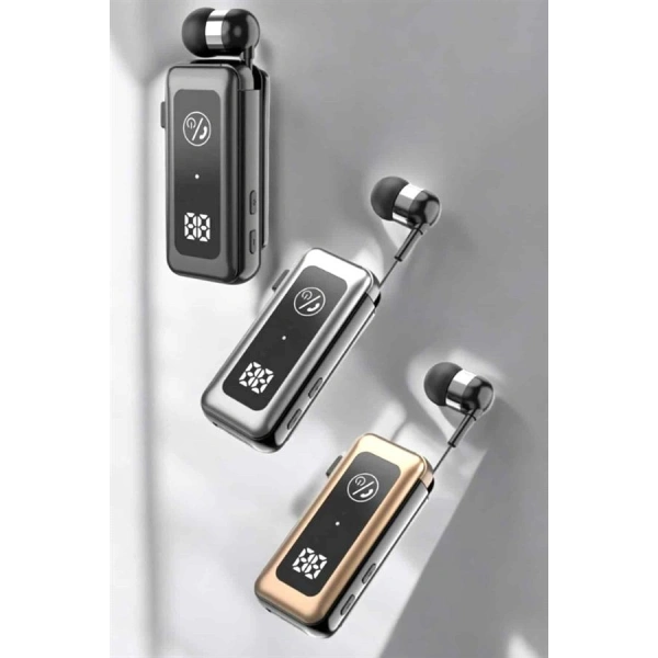 Makaralı Bluetooth Kulaklık Kulak İçi Dijital Göstergeli Yüksek Ses Kaliteli