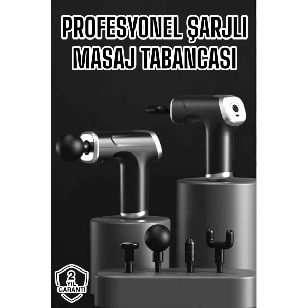 Masaj Aleti Masaj Tabancası Darbeli Şarjlı Kas Ve Vücut Ağrıları İçin