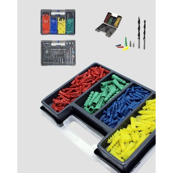 Matkap Ucu Seti 24 Parça Organizer Kutulu Ahşap Metal Beton Uyumlu