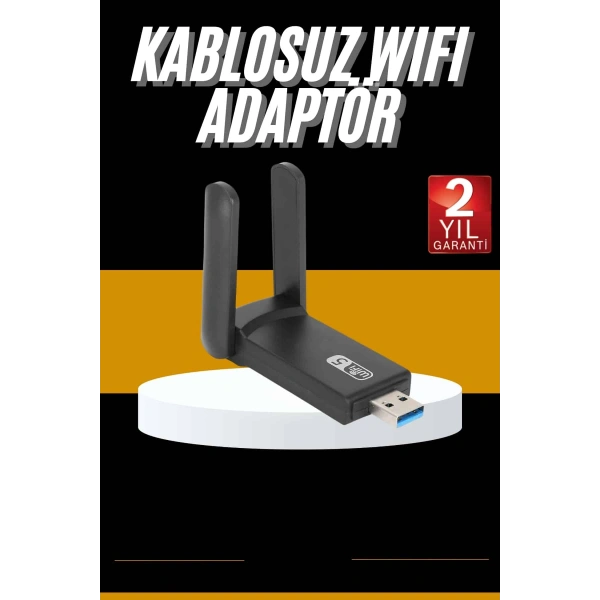 Mbps Wifi Alıcı Kablosuz Wifi Adaptörü Çift Band Çift Antenli
