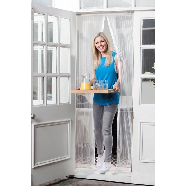 Mıknatıslı Manyetik Kapı Sinekliği Sineklik Tülü Perde (60cm x 210cm 2 Adet Tül)