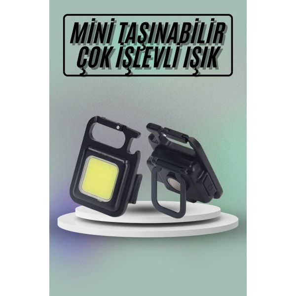 Mıknatıslı Parlak Led Işık 3 Fonksiyonlu Şarj edilebilir Ledli Mini Taşınabilir