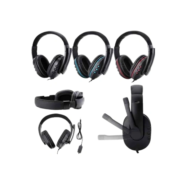 Mikrofonlu  Kulaklık  Kulaklığı Yüksek Ses Kaliteli Stereo Yumuşak Yastıklar