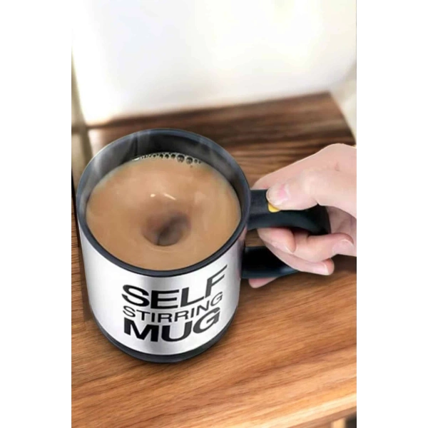 Mikser Kupa Yazılı Mug Bardak Karıştırma Özelliği