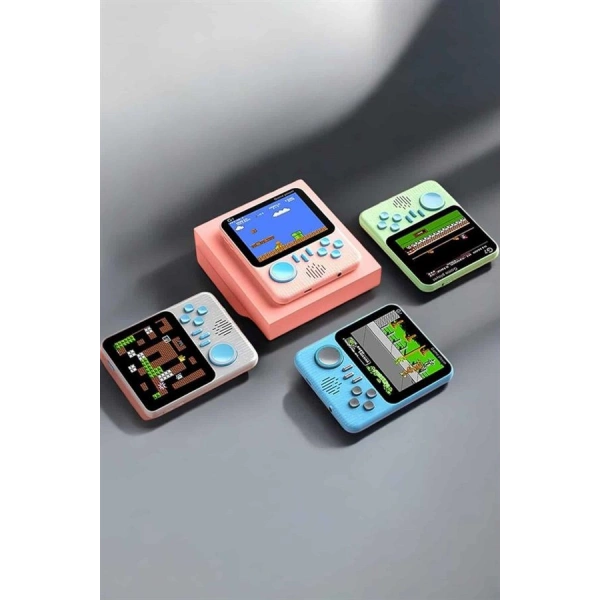 Mini Atari El Atarisi 3.5 inç Ekran Çift Konsol 666 Adet Retro Oyun Gameboy El Atarisi