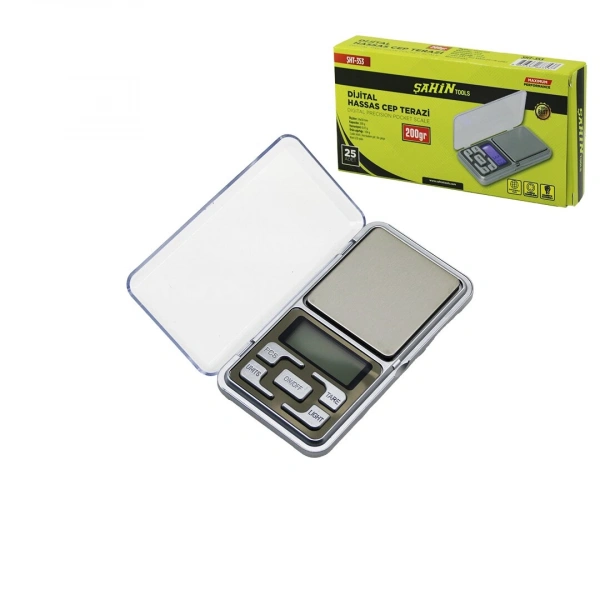 Mini Cep Boy Hassas Terazi 200 gr 0.01 gr