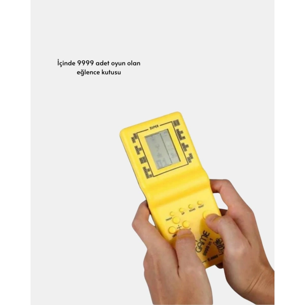 Mini Tetris El Aterisi – Taşınabilir Retro Oyun Konsolu, Pil ile Çalışan Klasik Model