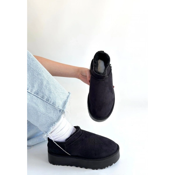 Mitay Siyah Süet Bot