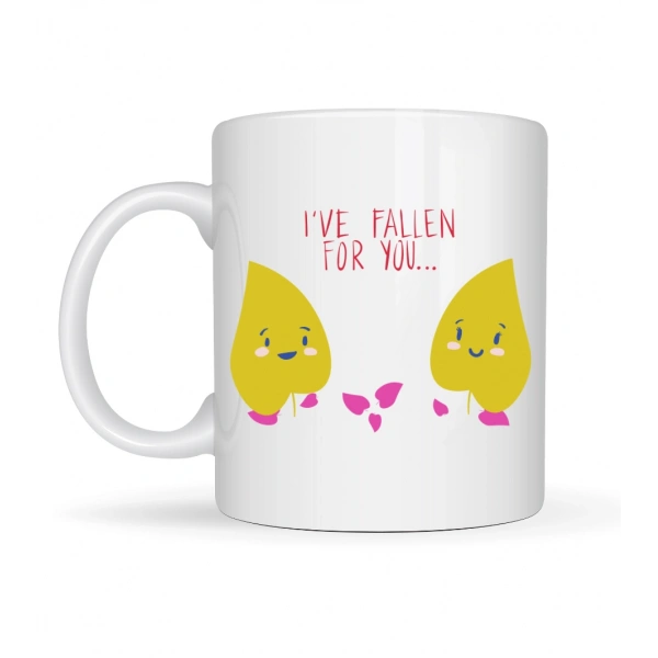 Model 29 – I’ve Fallen For You Yazılı Sevimli Aşk Temalı Porselen Kupa