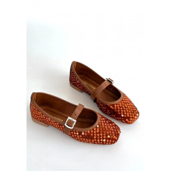 Moden Taba Süet Babet Ayakkabı