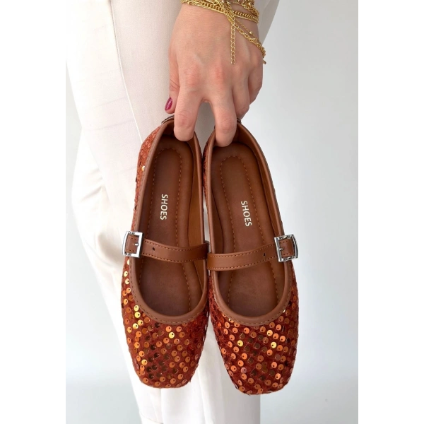 Moden Taba Süet Babet Ayakkabı