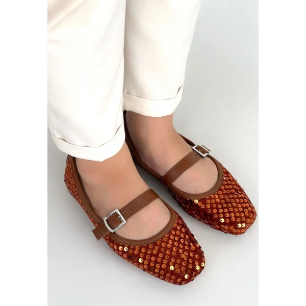 Moden Taba Süet Babet Ayakkabı