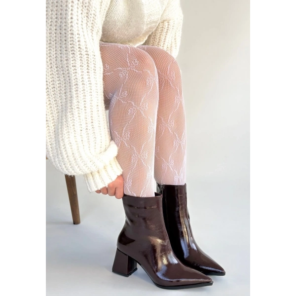 Mosy Bordo Rugan Topuklu Bot