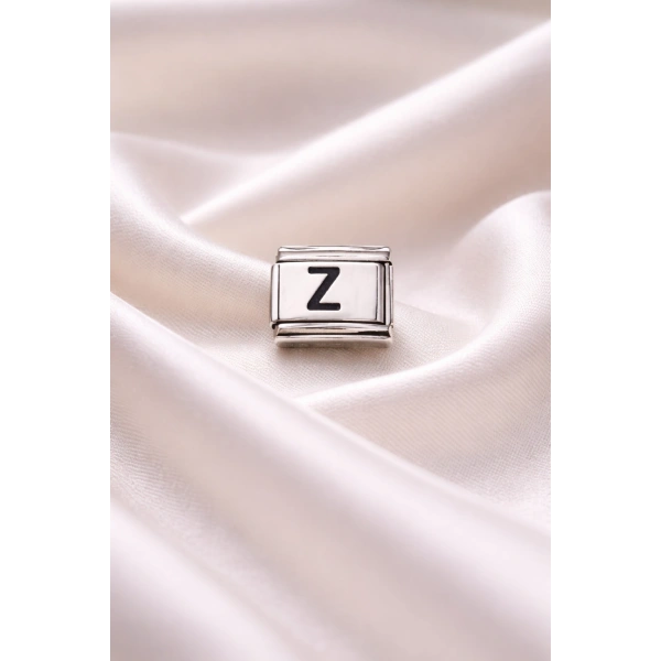 Nomination Bileklik Uyumlu Z Harfi Charm – Paslanmaz Çelik Harf Modül – Kişiye Özel Bileklik Aksesuarı