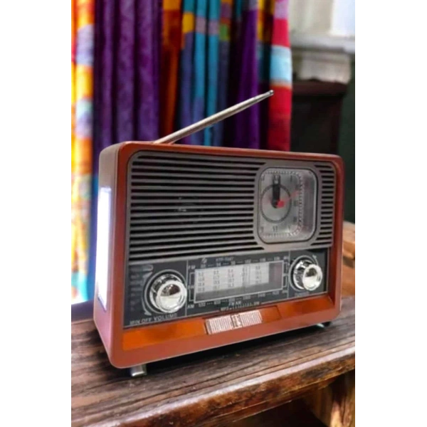 Nostaljik Radyo USB,AUX Ve SD Kart Girişli Bluetooth Bağlantılı