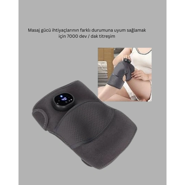 NTC Isı Kontrollü Diz Masaj Aleti Titreşim ve Isı Terapisi
