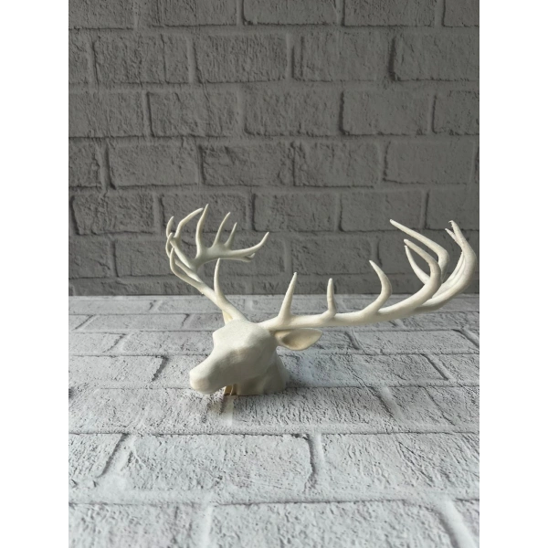 odern Geyik Başı Biblo 25 cm Zarif Masa Üstü Dekor