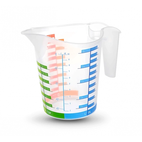 Ölçü Kabı Dereceli Renkli 1000 ML