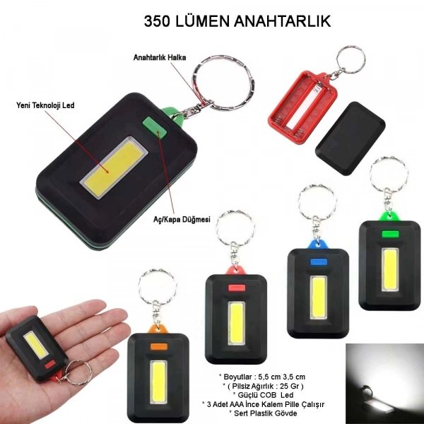 Ortam Aydınlatan 350 Lümen Anahtarlık Wt-377