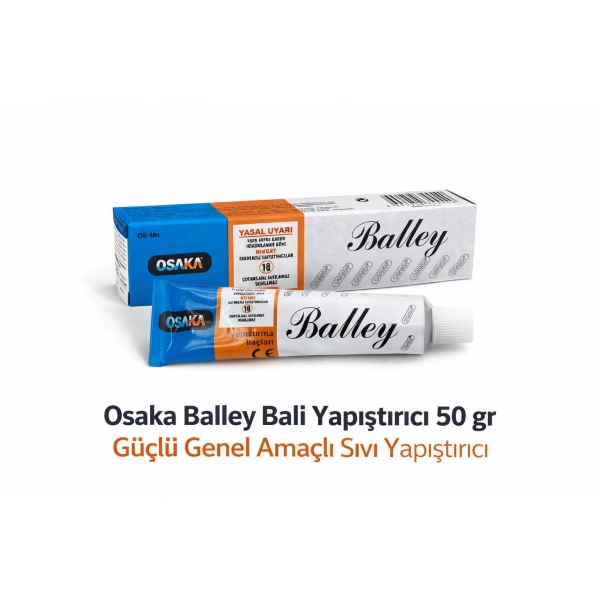 Osaka Balley Bali Yapıştırıcı 50 Gr Güçlü Genel Amaçlı Sıvı Yapıştırıcı 1 ADET