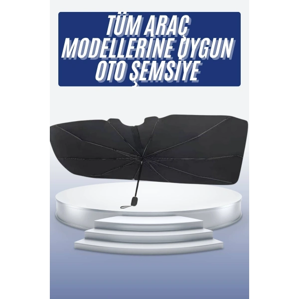 Oto Ön Cam Güneşliği Otomatik Katlanabilir Gölgelik Oto Cam Şemsiye