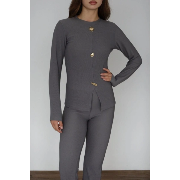 Ottoman alt üst takım gri pt510442