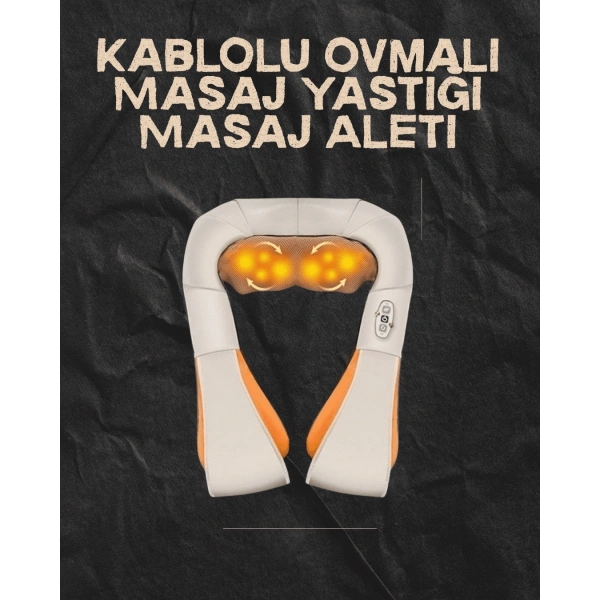 Ovmalı Isıtmalı Elektrikli Masaj Aleti – Boyun, Sırt, Bel, Omuz ve Bacak İçin Profesyonel Masaj Aleti